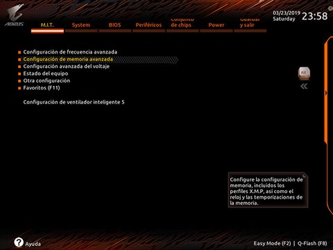 activar xmp placa aorus