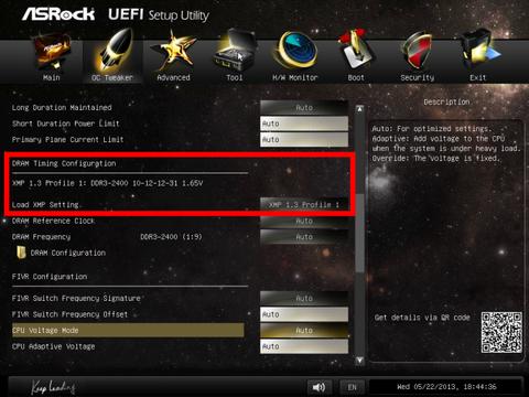 activar xmp placa asrock