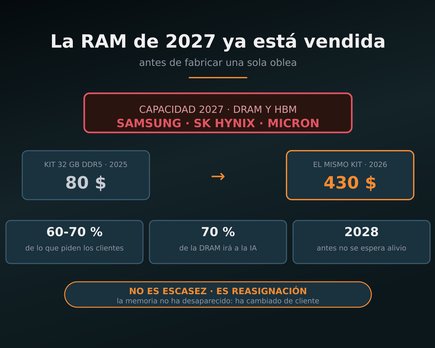 ram 2027 vendida escasez memoria