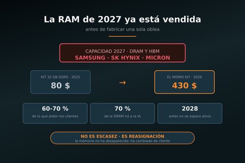 ram 2027 vendida escasez memoria