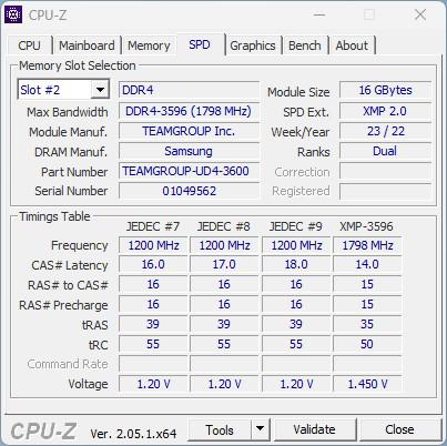teamgroup t force delta rgb ddr4 3600 cl14 cpu z