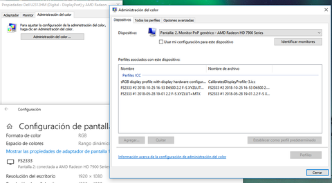 perfil calibracion ics windows