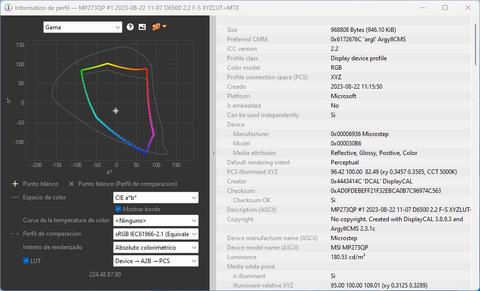 msi pro mp273qp perfil