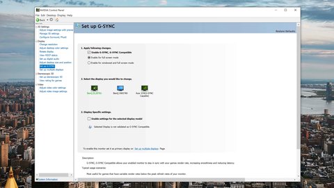 activar g sync
