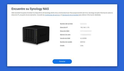 primeros pasos configuracion inicial nas synology conectar