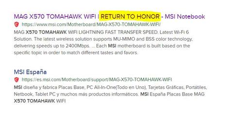 msi mag x570 tomahawk wifi return to honor