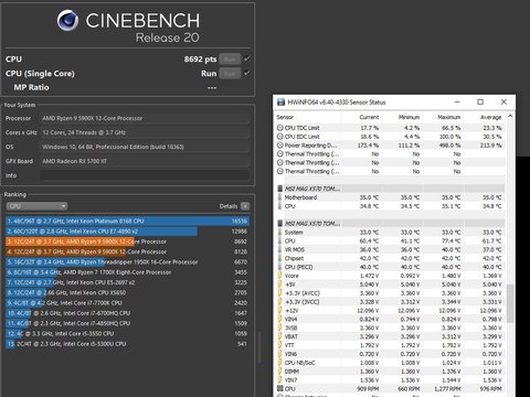 msi mag x570 tomahawk wifi vrm temperatura