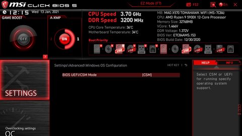 que es modo arranque uefi con csm