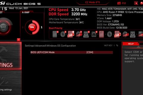 que es modo arranque uefi con csm