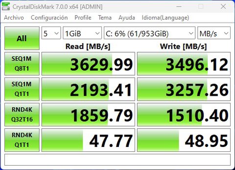 acer aspire vero av14 51 crystaldiskmark