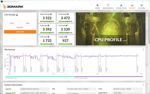 acer aspire vero av15 51 3d mark cpu