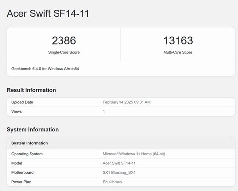 rendimiento geekbench 6