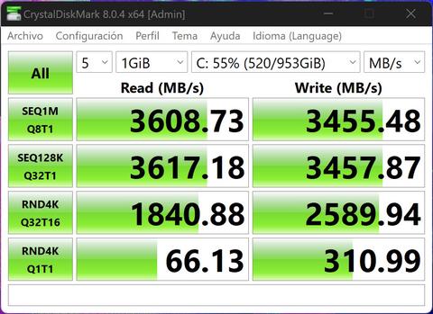 acer swift go 14 2023 sfg14 71 crystaldiskmark