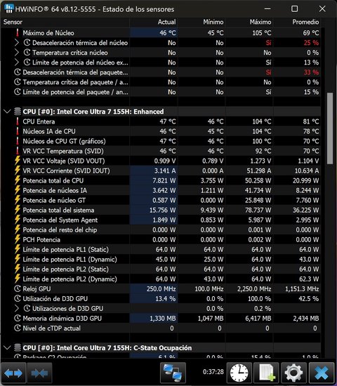 acer swift go 14 2024 sfg14 73 temp