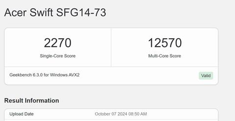 rendimiento geekbench 6 3
