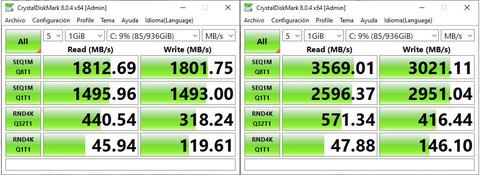 razer blade 14 2021 crystaldiskmark rendimiento
