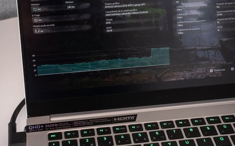 razer blade 14 2024 potencia enchufado