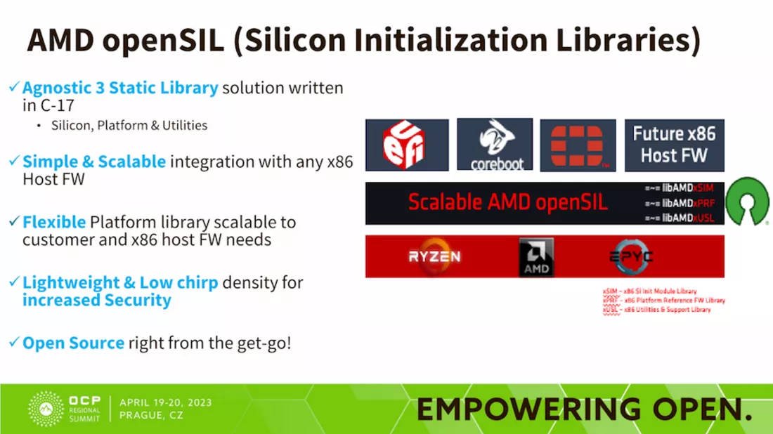 amd planea cambiar firmware agesa por alternativa codigo abierto opensil