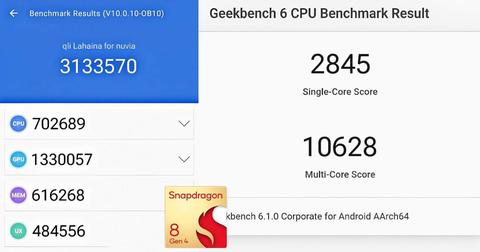 snapdragon 8 gen 4 geekbench 6 an tu tu leaked