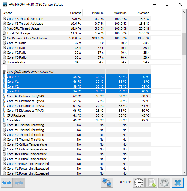 hwinfo64 temperatura cpu
