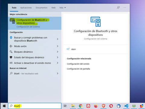 como configurar bluetooth windows 10