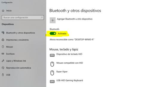como configurar bluetooth windows