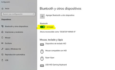 como configurar bluetooth windows