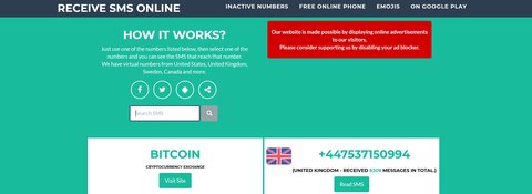 receivesmsonline net