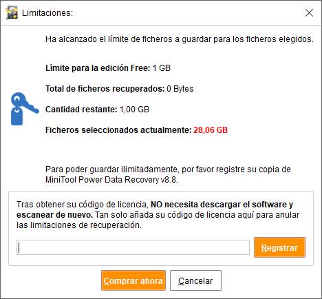 minitool power data recovery limite version gratuita