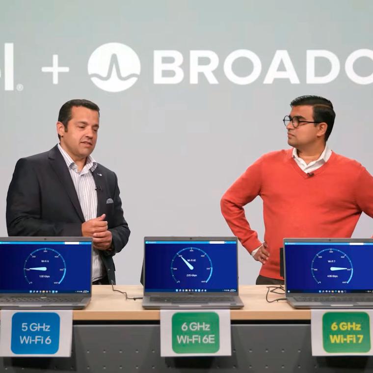 intel y broadcom muestran velocidad wi fi 7