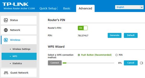 menu configuracion wps