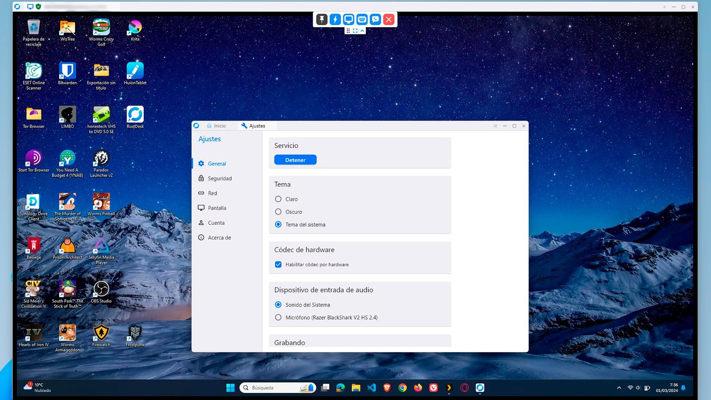 rustdesk mejor alternativa teamviewer