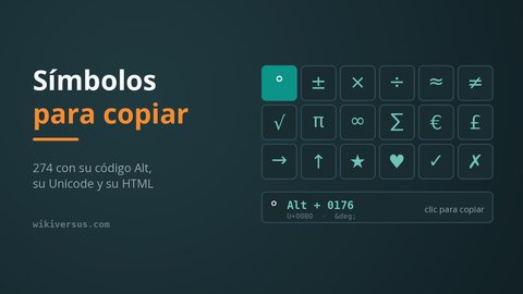 simbolos y codigos alt