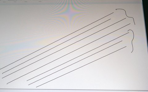 huion kamvas pro 13 2k lineas rectas