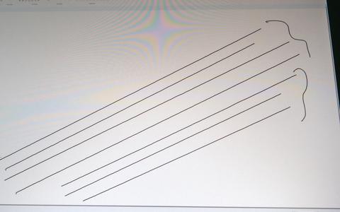 huion kamvas pro 13 2k lineas rectas