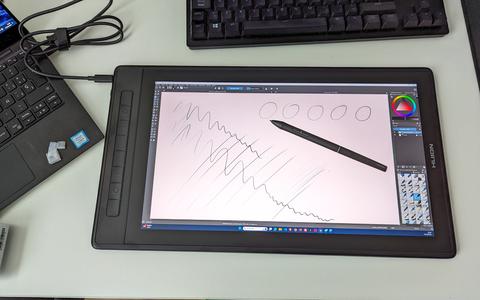 huion kamvas pro 16 2 5k conexion 1 cable