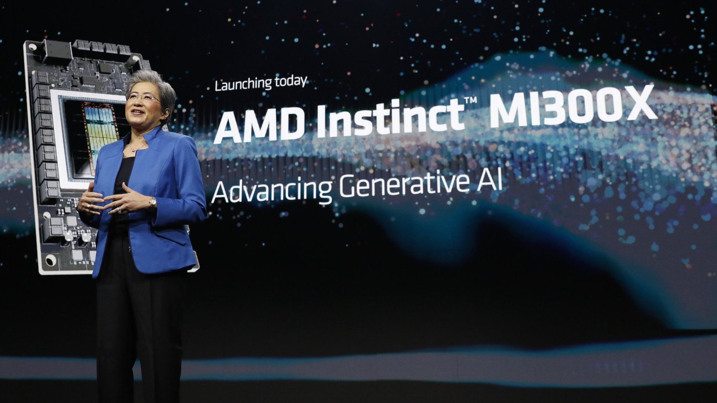 amd admite acelerador instinct mi300x no supera hopper h100 nvidia