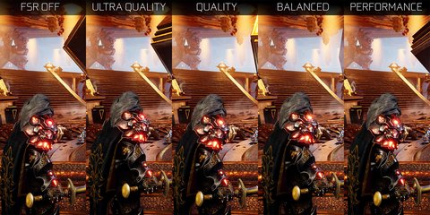 amd fsr fidelityfx super resolution godfall