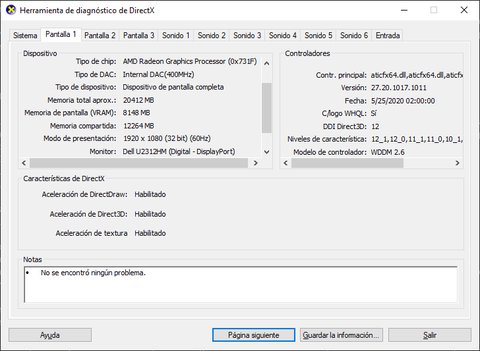 memoria vram windows