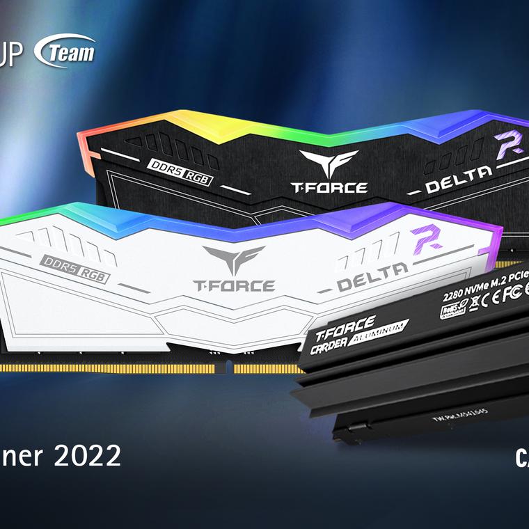 teamgroup premio red dot diseno memoria t force delta rgb ddr5 y cardea a440 pro
