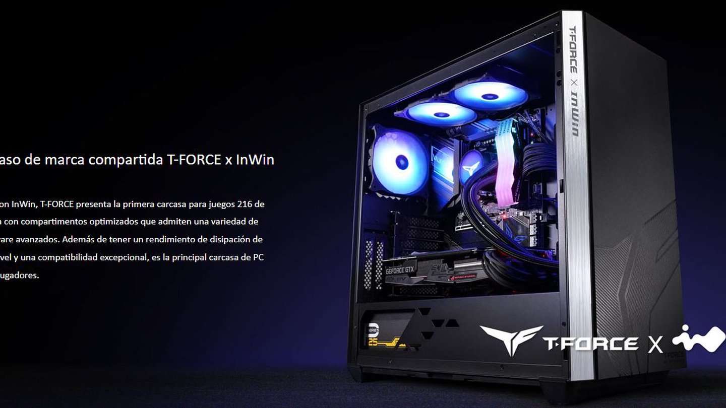 lanzamiento teamgroup t force x inwin 216 case