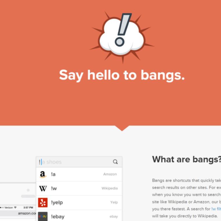 trucos para usar duckduckgo comandos bangs