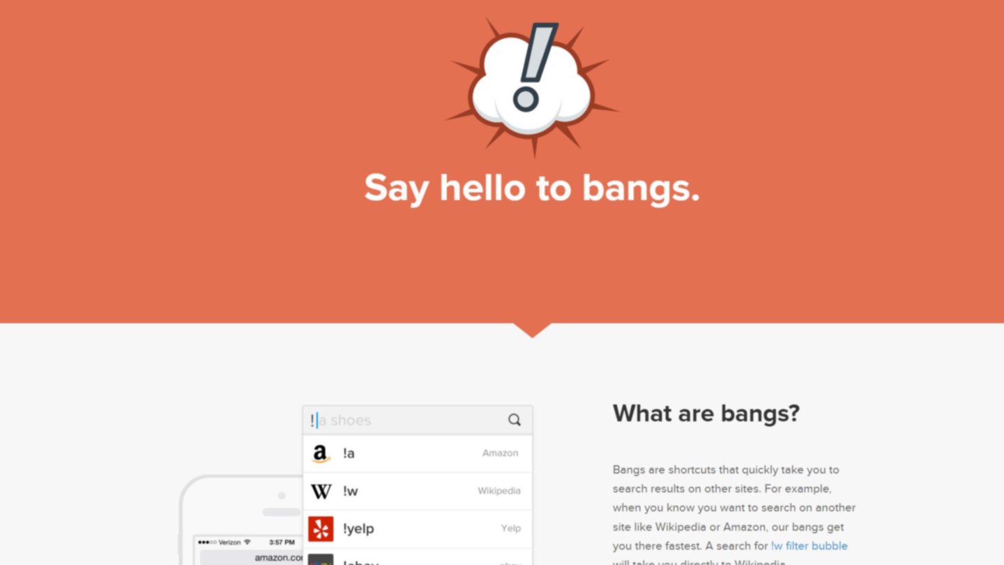 trucos para usar duckduckgo comandos bangs
