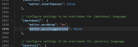 configurar markdown