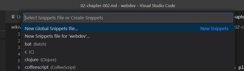 crear snippets vs code