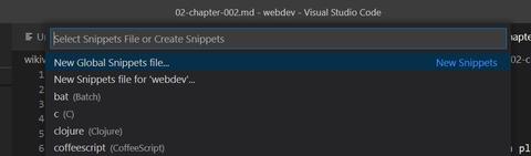 crear snippets vs code
