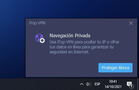 itop vpn pop up