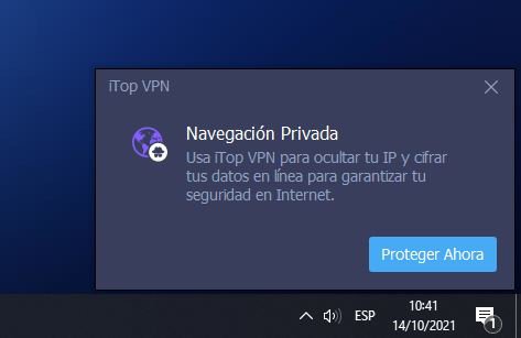 itop vpn pop up