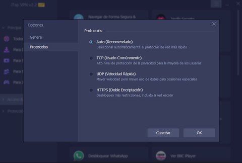itop vpn protocolos