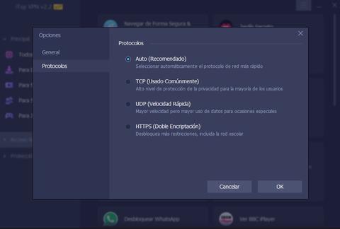 itop vpn protocolos